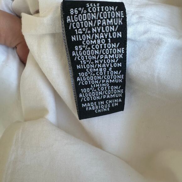 Tibi Strapless White Textured A-Line Dress - Size 6 - Picture 10 of 10